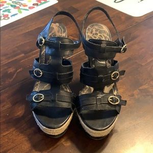 Black Jessica Simpson Wedges